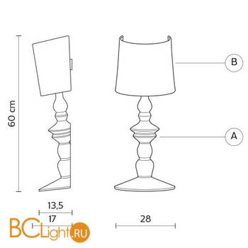 Бра Karman Ali E Baba AP625CBS - Схема