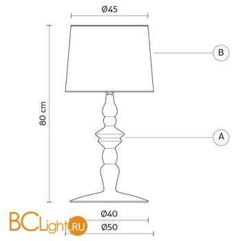 Настольная лампа Karman Ali E Baba C1015BS - Схема