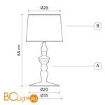 Настольная лампа Karman Ali E Baba C1016BS - Схема