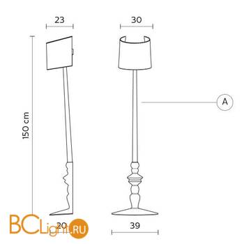 Бра Karman Ali E Baba H6025B - Схема