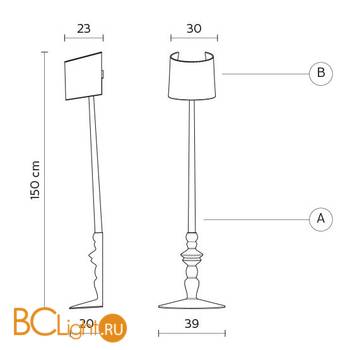 Бра Karman Ali E Baba H6025CBS - Схема