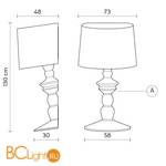 Садово-парковый фонарь Karman Alibabig H625V-EXT - Схема