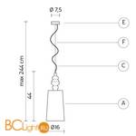 Подвесной светильник Karman Alybababy SE1017BC - Схема