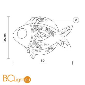 Настенный светильник Karman Aprile AP132 1B INT - Схема