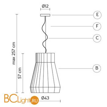 Подвесной светильник Karman Atelier SE689S - Схема
