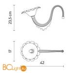 Рожок светильника Karman Au Revoir SE110 1B INT - Схема