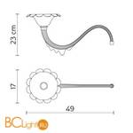 Рожок светильника Karman Au Revoir SE110 3B INT - Схема