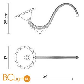 Рожок светильника Karman Au Revoir SE110 5B INT - Схема