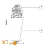 Торшер Karman Black out HP101 2B INT - Схема