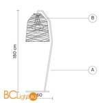 Торшер Karman Black out HP101 2T INT - Схема