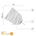 Садово-парковый фонарь Karman Black out HP101 3B EXT - Схема