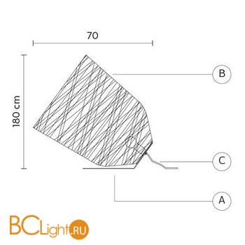 Торшер Karman Black out HP101 3B INT - Схема