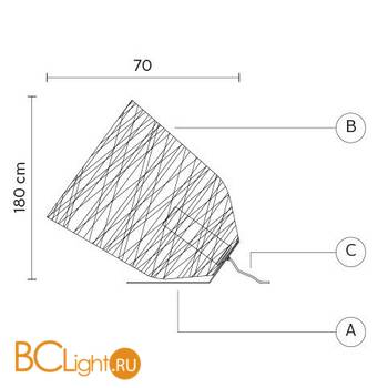 Садово-парковый фонарь Karman Black out HP101 3T EXT - Схема