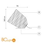 Торшер Karman Black out HP101 3T INT - Схема