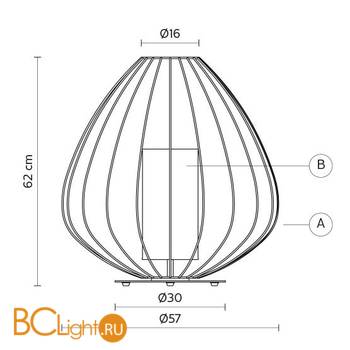 Садово-парковый фонарь Karman Cell M612-EXT - Схема