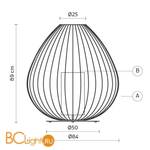 Садово-парковый фонарь Karman Cell M613-EXT - Схема
