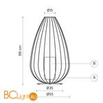 Садово-парковый фонарь Karman Cell M615-EXT - Схема