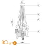 Подвесной светильник Karman Ceraunavolta SE134 1S 00D - Схема