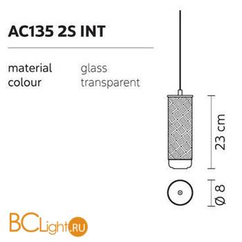 Стеклянный подвесной элемент Karman Ceraunavolta AC135 2S INT - Схема