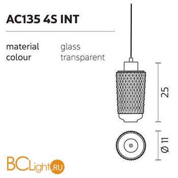 Стеклянный подвесной элемент Karman Ceraunavolta AC135 4S INT - Схема