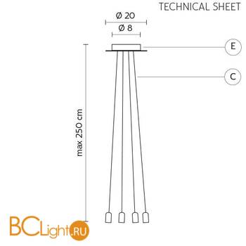 Основа подвеса Karman Ceraunavolta SE134 1S INT - Схема