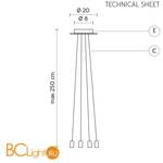 Основа подвеса Karman Ceraunavolta SE134 1S INT - Схема
