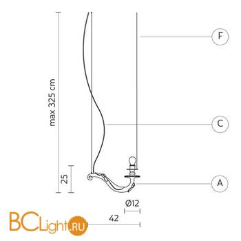 Подвесной светильник Karman Deja vu nu SE117 1B INT - Схема