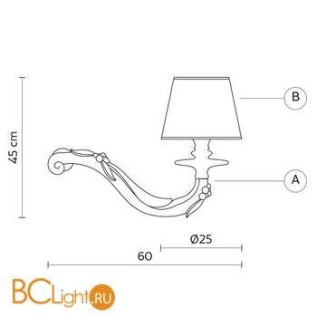 Бра Karman Deja vu AP627-60B - Схема