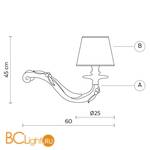 Бра Karman Deja vu AP627-60B - Схема