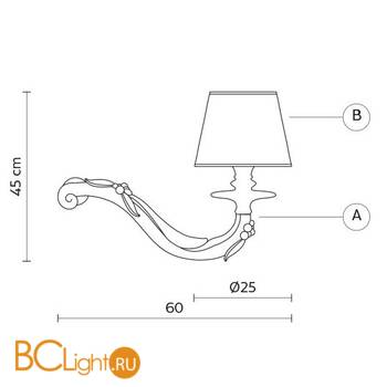 Бра Karman Deja vu AP627-60N - Схема