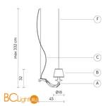 Подвесной светильник Karman Deja vu SE627-45B - Схема