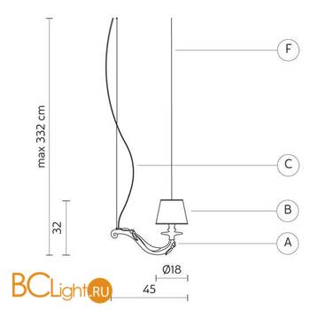 Подвесной светильник Karman Deja vu SE627-45N - Схема