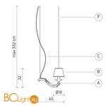 Подвесной светильник Karman Deja vu SE627-45N - Схема