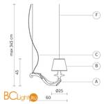 Подвесной светильник Karman Deja vu SE627-60N - Схема