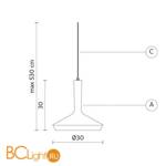Уличный подвесной светильник Karman Dharma SE690D EXT - Схема
