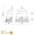 Настенный светильник Karman Domenica AP102 1B INT - Схема