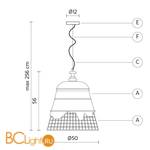 Подвесной светильник Karman Domenica SE102 2B INT - Схема