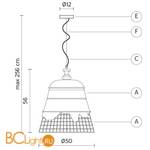 Подвесной светильник Karman Domenica SE102 2O INT - Схема