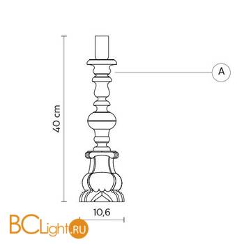 Настольная лампа Karman Don Gino CT118 1G INT - Схема