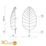 Настенно-потолочный светильник Karman Eden collection AP103 2B INT - Схема