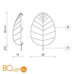 Настенно-потолочный светильник Karman Eden collection AP103 3B INT - Схема