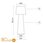 Торшер Karman Erbavoglio H7021T - Схема