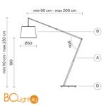 Торшер Karman Fly H6024BB - Схема