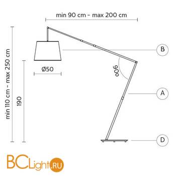 Торшер Karman Fly H6024NN - Схема