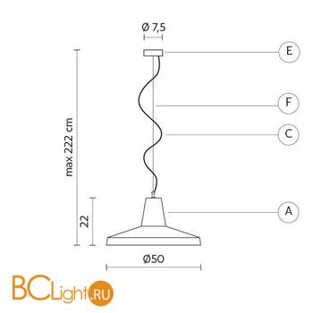 Подвесной светильник Karman Gangster SE641BB - Схема