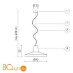 Подвесной светильник Karman Gangster SE641BR - Схема