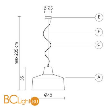 Подвесной светильник Karman Gangster SE642BB - Схема