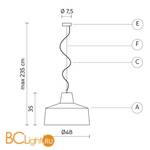 Подвесной светильник Karman Gangster SE642BB - Схема