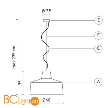 Подвесной светильник Karman Gangster SE642BR - Схема
