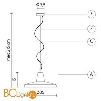 Подвесной светильник Karman Gangster SE643BB - Схема